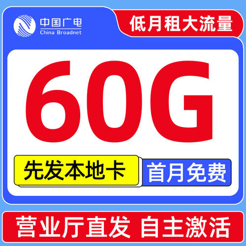 首月免费 本地归属 可选号码 全国通用