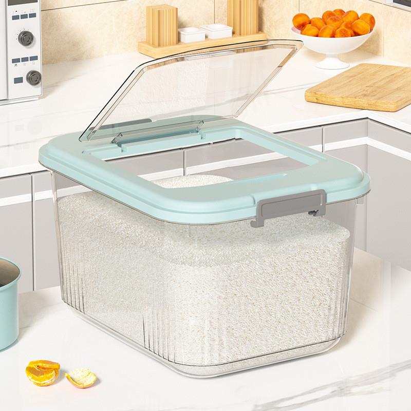 rice storage box beans container cover cereal plastic boxes