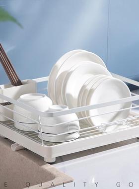 Stainless steel dish drying rack storage kitchen cup holder