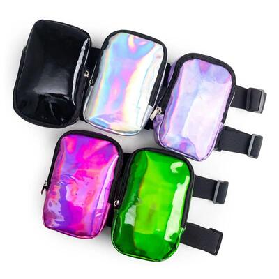Leg Harness Bag Holographic Thigh Bag Adjustables Straps Wai