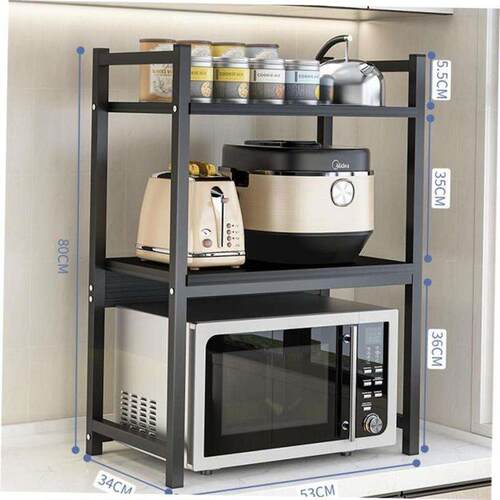 3Tier Metal microwave oven rack shelf kitchen supplies