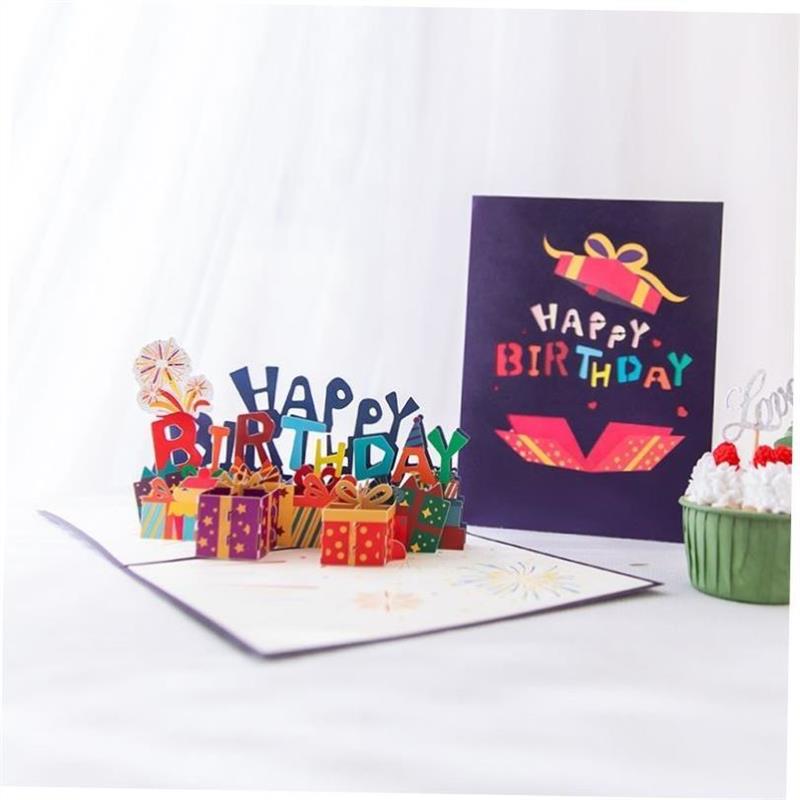 Birthday 3D greeting card couple anniversary children gift