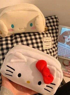 Cute Hello Kitty  Plush Pencil Case Bag Makeup Cosmetic M