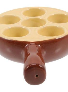 Snail Tray Dish Roasting Escargot Plates with Handle Snails