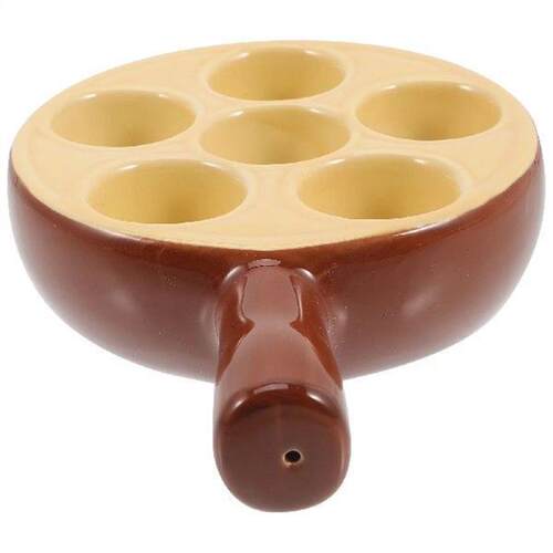 Snail Tray Dish Roasting Escargot Plates with Handle Snails