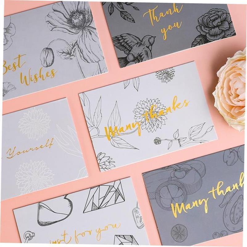 small thankyou card envelope英文贺卡thank you greeting cards