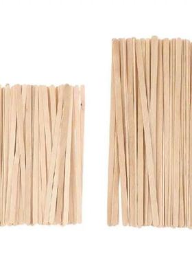 50pcs Disposable Wooden Coffee Stirrers Hot Cold Drinking