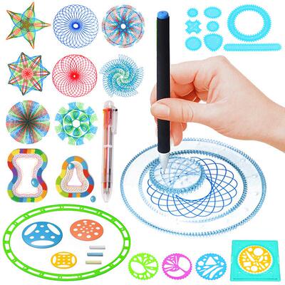 Multifunction Painting Puzzle Spirograph Geometric Ruler Dr