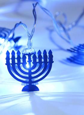 10Leds Chanukah Hanukkah Light String Party Light Decor Cand