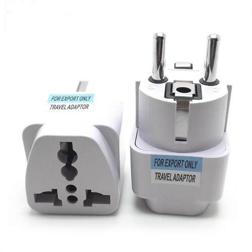 1pcs Universal EU Plug Adapter AU UK US To EU Euro AC Travel