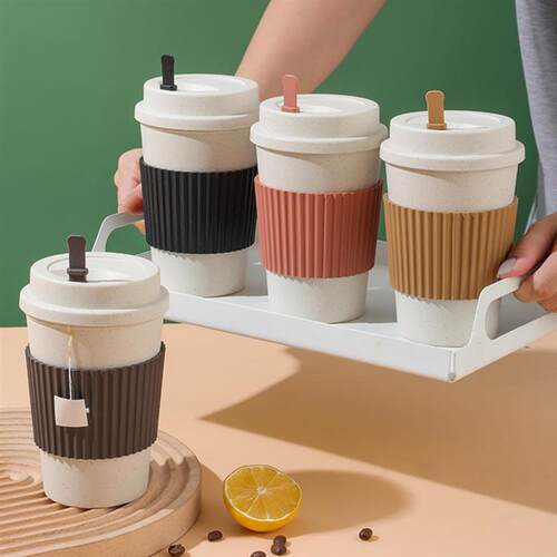 Reusable cup coffee cup outdoor sealed plastic coffee cup po