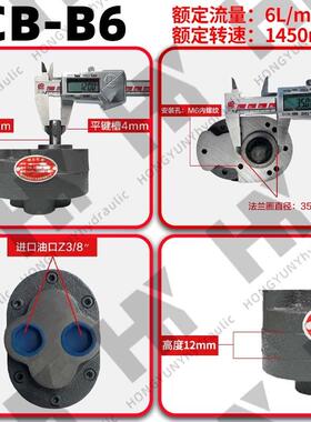新款液压齿轮泵CB-B10/B4/B6/B16/B20/B25/B32/B40/50/63油泵包邮