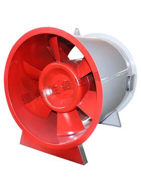 新款消防排通风机HTF轴流消排烟风机离机心负压通风机混通流通风