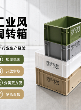 PRIVATE CUSTOM工业风Eu箱周转箱收纳箱储物箱日式网红鱼缸过滤箱