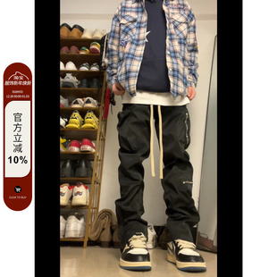 男潮牌休闲裤 裤 2023AW国潮原创尼龙多口袋户外机能拉链工装 F383