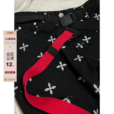 F383男女同款嘻哈帆布