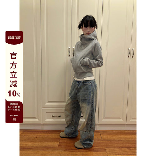 【F383】修身短款卫衣