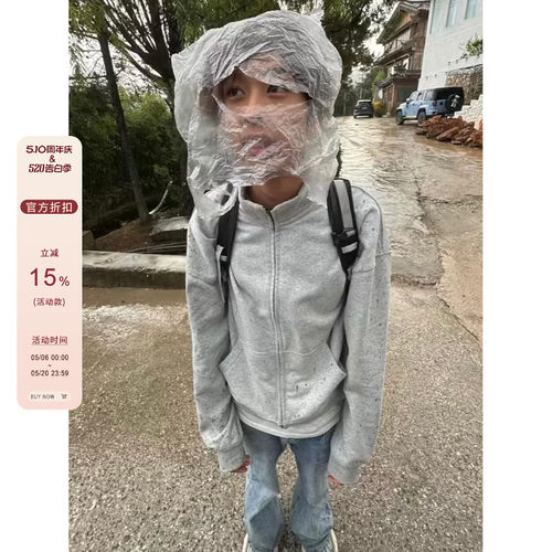 【F383】cleanfit立领卫衣外套