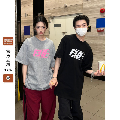 短袖韩系简约纯棉男女同款