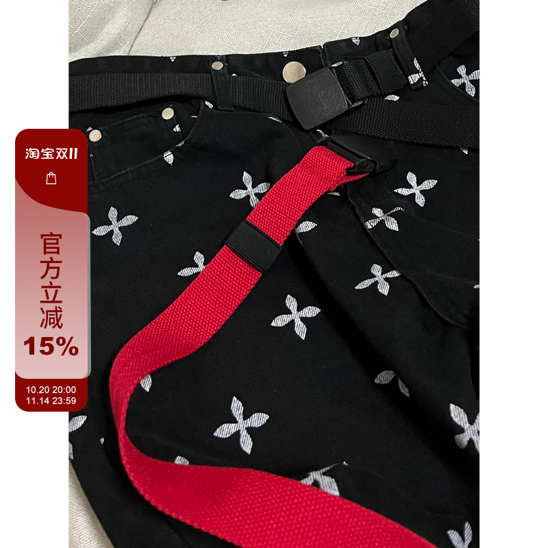 F383男女同款嘻哈帆布