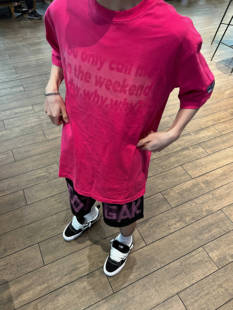 百搭款 T恤男女街头复古情侣宽松半袖 2023AW国潮原创字母短袖 F383