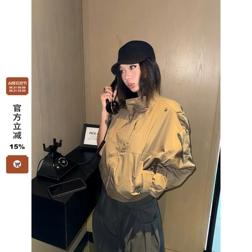 F383酷飒风短款夹克外套