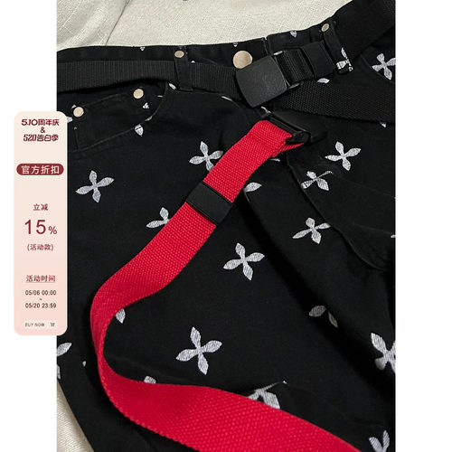 F383男女同款嘻哈帆布
