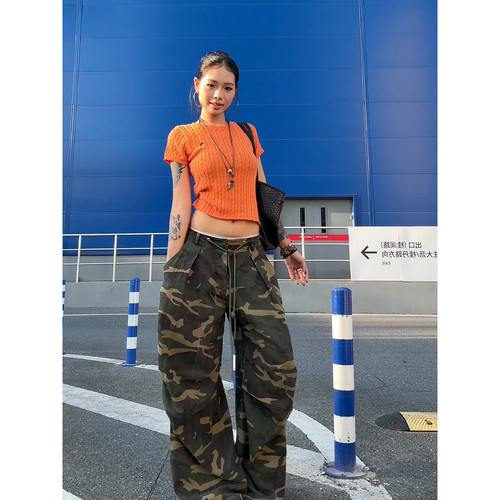 【F383】迷彩伞兵工装裤