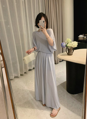 好美温柔复古针织套装