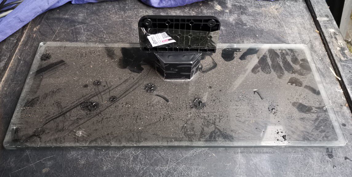 原装拆机TCL乐华液晶电视  55S150 底座托盘台支架子配螺丝 实拍