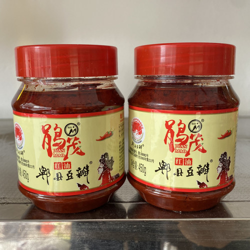 鹃茂红油郫县豆瓣酱450g*6瓶调料