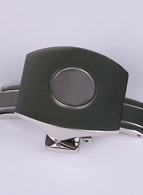 龍腾钟表配件 代用FM法兰克穆勒V45亮光款双按蝴蝶扣表扣 316精钢