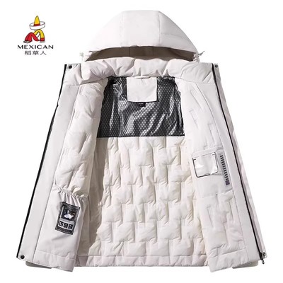 稻草人冲锋衣加绒加厚一体服棉衣