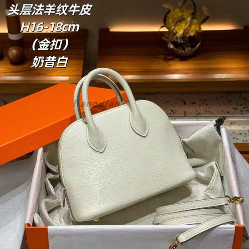 半手工高品质真皮贝壳包新款mini bolide迷你保龄球包18