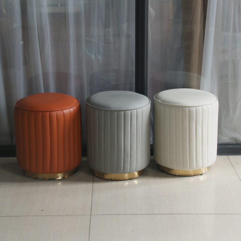 不锈钢成人轻奢系列网红凳圆凳