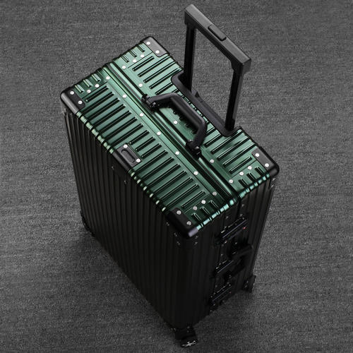 R家品牌代工无标全铝合金拉杆箱旅行箱商务款万向轮行李箱登机箱