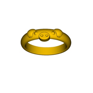 新款猪猪戒指黄金石膏模具打金工具居家打金diy制作打金模具