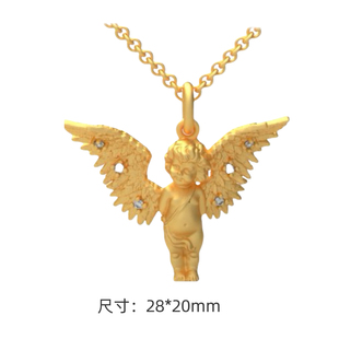 新款天使吊坠黄金石膏模具居家打金模具金银倒模打金石膏模具