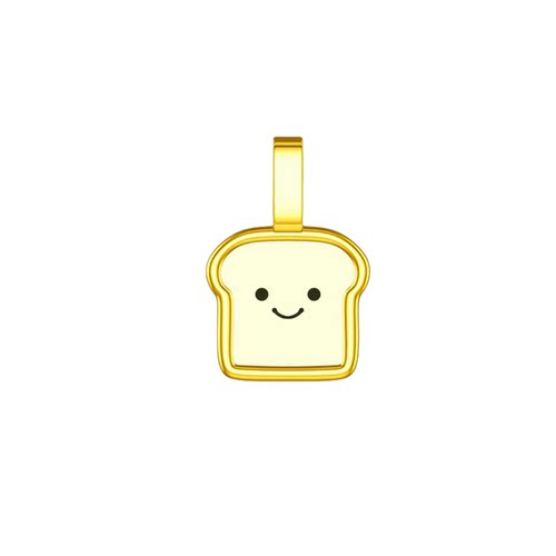 新款面包片吊坠黄金石膏模具黄金银首饰居家打金石膏模具