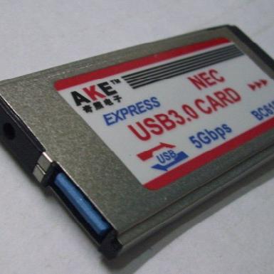 NECXG USB3.0笔记本扩展卡EXPRESS转USB3.0 NEC 34MM带DC头供电