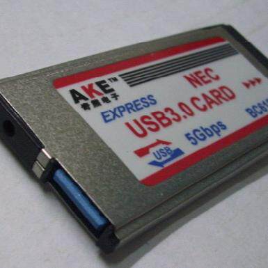NECXG USB3.0笔记本扩展卡EXPRESS转USB3.0 NEC 34MM带DC头供电