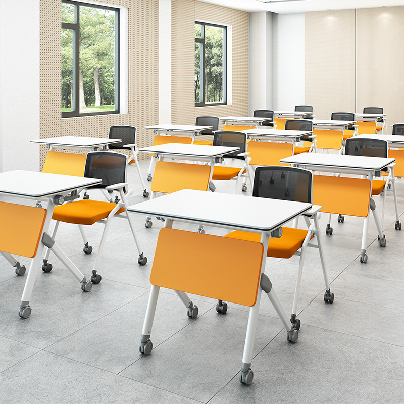 可折叠培训桌椅组合移动培训桌学