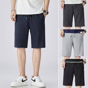 夏季男士户外百搭纯棉男士短裤男新款青年弹力透气直筒五分裤子薄