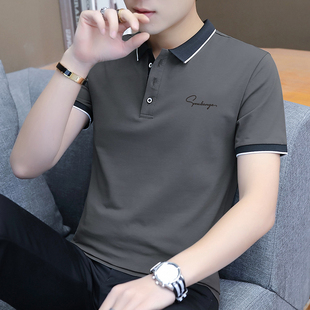 2026新款纯棉POLO衫短袖t恤男士潮流上衣服夏季男装翻领半袖体恤