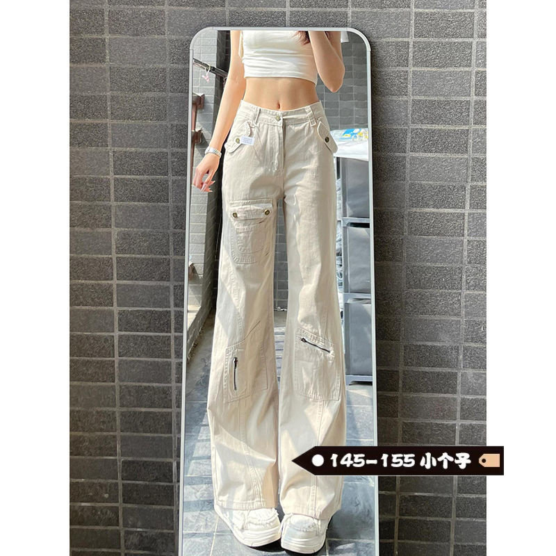 小个子显高美式工装微喇牛仔裤女秋季新款宽松低腰休闲高街裤子,女装/女士精品,牛仔裤,淘宝优惠券,粉丝福利购,淘宝优惠卷