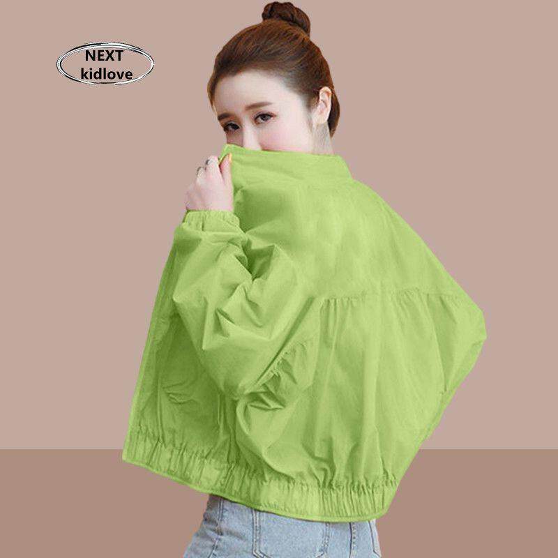 香港大尺码女装2025春夏薄款抗UV防晒衣短款夹克女士棒球服透气