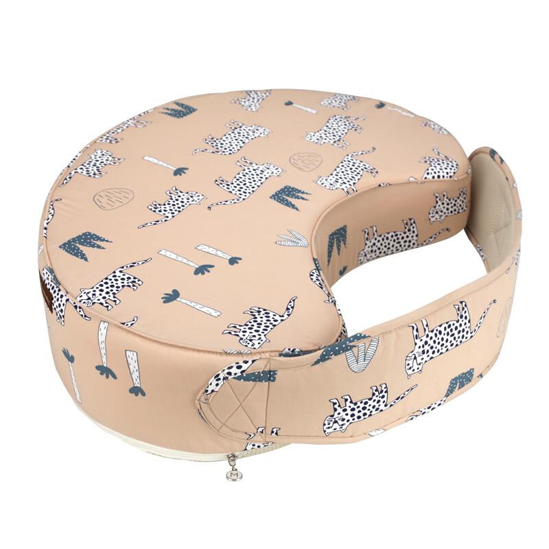 喂奶哺乳枕头喂奶枕护腰婴儿横抱喂奶枕抱抱枕月子防吐奶枕垫 咖