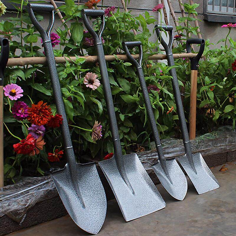 萌优优 农用铁锹户外挖土锰钢加厚铁锨种植小铲子尖锹雪铲 77.5