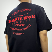 新款 METALLIC PRIN服饰保时捷改装 RWB短袖 车T恤汽车文化衫