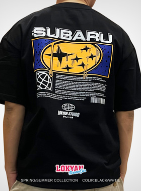 SU主题日系JDM厂牌扫把佬改装车T恤经典情怀汽车文化STI服饰